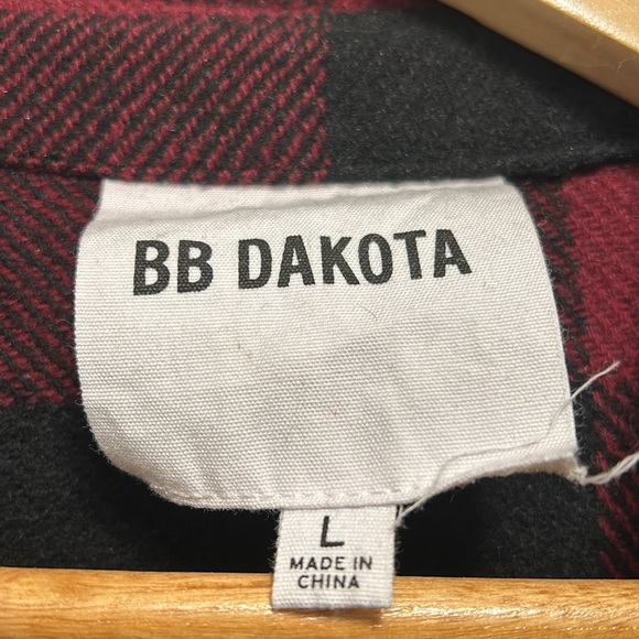 Bb Dakota Red Plaid Shacket - Picture 2 of 2